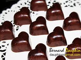 Coeurs Marbres A La Ganache Caramel Cointreau Le Blog De Bernard Dauphin Ganache Caramel Chocolat Tout Chocolat