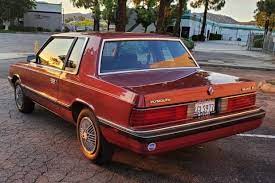No Reserve 1987 Plymouth Reliant Le K Coupe Plymouth Reliant Plymouth Coupe