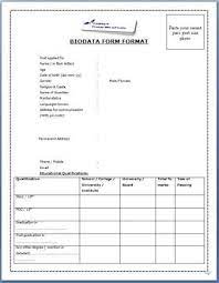 Image Result For Simple Biodata Format For Job Fresher Biodata Format Bio Data For Marriage Resume Format Download