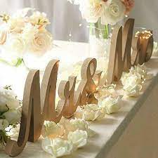 Tendencias e ideas para tu boda con la experiencia de el corte inglés. Mr Mrs Letras De Madera Para Mesa De Boda Decoraciones Centros Mesa Wedding For Sale Online