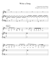 Understanding the basics of a piano music sheet. How Do I Write A Song Sheet Music For Piano Vocals Piano Voice Musescore Com