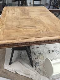 How to replace chipped veneer , how to refinish. Help 70 S Dining Table Refinishing Veneer Top A Mess Woodworking Talk