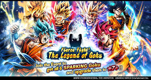 Join shallot and the rest of your favorite dragon ball characters to help regain his memory and save the world! Dragon Ball Legends On Twitter Fierce Fight The Legend Of Goku Now On Get 6 New Sparking Goku Characters And Limit Break Them To 7 In This Event Plus You Can Also
