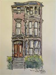 Ukończył studia na wydziale filologii uniwersytetu im. The Inn South Van Ness Avenue San Francisco Now A Beautiful Elegant Hotel It Was One Of The Victorian Hous Watercolor Architecture Art Architecture Drawing