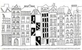 A line type cheat sheet to help you understand the meaning of different types of lines you see in architectural and design drawings. Hand Drawn Line Drawings Of Various Whimsical Houses Shops And B Photograph By Matthew Gibson Line Drawing House Drawing House Doodle