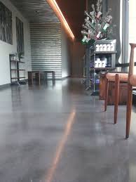 Natural Concrete Grey With Sealer Belville Concrete Concrete Stain Patio Concrete Stained Floors Concrete Patio