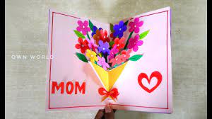 Lowest price in 30 days. Handmade Birthday Card Birthday Pop Up Card Making Flower Bouquet Pop Up Card Youtube