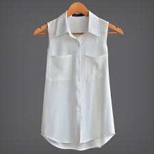 Men's sleeveless shirts add versatility to your wardrobe. 2020 Loose Slim Turn Down Collar Sleeveless Ol Chiffon Shirts White Tops Femme Summer Omen Blouses Women Blouses Summer Women Blousechiffon Shirt Aliexpress