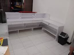 Front desk ruang lobby untuk 2 staff 3. Meja Resepsionis Lapisan Hpl Meja Counter Meja Laundry Meja Front Office Shopee Indonesia