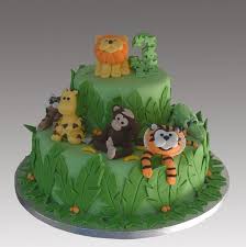 Jungle Wild Animals Cake Animal Birthday Cakes Animal Cakes Zoo Birthday Cake