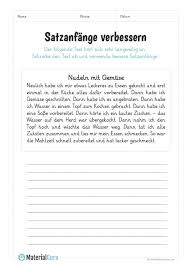 Satzanfange Materialguru