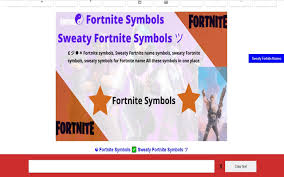 But the only drawback of a name generator is that you can only generate 10 to 15 names at a time, but in this article, you will find 500+ names, as you can see. Sweaty Fortnite Symbols Copy Paste