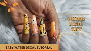 The beauty of nail art design is that you can match it with whatever season there is at the present. Cute Fall Nails How To Apply Water Decals To Nails Full Nail Wraps At Home Nails Nail Tutorial Youtube