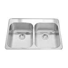 The sink is the most important kitchen fixture. Kindred Steel Queen 32 L X 21 W Double Basin Drop In Kitchen Sink Wayfair Ca