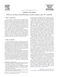 Maybe you would like to learn more about one of these? Pdf Effective Writing And Publishing Scientific Papers Part Iv Methods