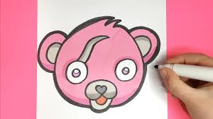 Fortnite kleurplaat creachick inside mensen tekenen makkelijk in. Hoe Teken Je Een Cuddle Team Leader Skin Van Fortnite Kinderfilmpjes
