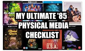 My Favourite Movie From Every Month of 1985 on Physical Media