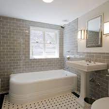 If you dream about swanky bathroom remodels that you find in the pages of magazines and home decor sites, turn that fantasy into reality. Grey Tile Traditional Bathroom Tile Traditional Bathroom Small Bathroom Remodel