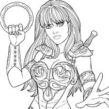 Printable Coloring Pages Xena Superheroes Superhero Coloring Coloring Pages Scary Coloring Pages