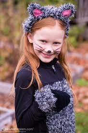 Diy Cat Costume For Girls With Video Tutorial Cat Costume Diy Cat Costume Kids Cat Girl Costume