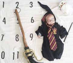The Mom Store Baby Milestone Photography Prop Blanket 120x100cm Rectangle Polyester Mix Material Harry Potter Amazon In Baby Products