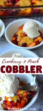 This old fashioned peach cobbler recipe is not only extremely easy to make from scratch, but it's made with fresh or canned peaches so you can enjoy it all year round! Easy Cranberry Peach Cobbler
