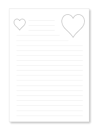 Zeichenpapier kariert (1 cm kästchen). Briefpapier Liebesbrief Herzen Kostenlos Ausdrucken