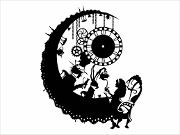 Silhouette Alice In Wonderland Clip Art Black And White Alice In Wonderland Mad Hatter Svg White Rabbit Svg Clock Etsy In 2020 Alice In Wonderland Silhouette Alice In Wonderland Drawings Alice And Wonderland Tattoos