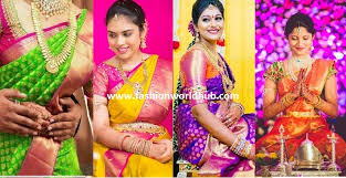 Green designer wedding kanchi pattu saree: 10 Interesting Pattu Saree Colour Combinations Fashionworldhub