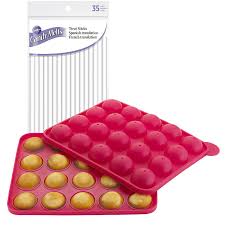 Once the mixture is reasonably firm and easy to mould, remove from the fridge and start shaping your cake pops. 20 Hole Silicone Cake Pop Mould And Wilton Cake Lollipop Sticks X35 Lakeland