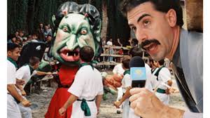 Borat learning manners and having a dinner. Borat Cultural Learnings Of America For Make Benefit Glorious Nation Salon Com