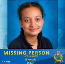 Missing from Welland.