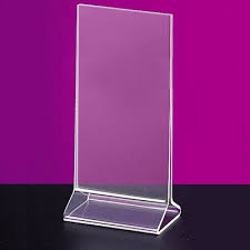Cal Mil 537 4 X 8 Plastic Card Holder Signs Table Sign Holder Tent Cards Price Signage Card Holder