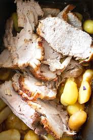 Fresh rosemary, ground ginger, boneless pork loin roast, apple. How To Cook A Boneless Pork Loin Roast Oven Roasted Pork With Potatoes And Flavored With Ga Pork Loin Roast Boneless Pork Loin Recipes Pork Loin Recipes Oven