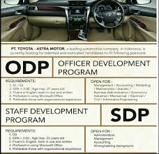 Ada perusahaan yang sedang membuka kesempatan lowongan kerja smk, pt astra honda motor, staf administrasi, kurir, helper dan banyak lagi melalui indeed.com. Lowongan Kerja Pt Toyota Astra Motor Minimal D3 S1 April 2019 Rekrutmen Lowongan Kerja Cpns Bumn Bulan Agustus 2021
