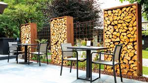 Ligna Sichtschutzwande Mit Kaminholz Gartenmetall In 2020 Gartengestaltung Sichtschutzwand Holz Kaminholzregal