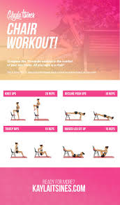 Chair Workout Kayla Itsines