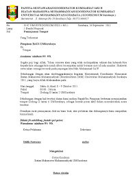 Tembusan surat izin peminjaman gedung. Surat Imm