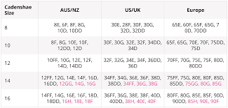 Cadenshae Size Guide