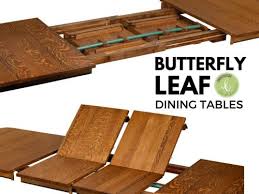 I had been eying the restoration hardware round farmhouse table for some this expanding circular dining table is veneered in a 24 piece starburst pattern in pippy oak. What Are Butterfly Leaf Dining Tables Countryside Amish Furniture