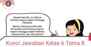 Buku bahasa inggris kelas 8 revisi 2017. Kunci Jawaban Buku Tematik Siswa Kelas 6 Tema 8 Subtema 2 Pembelajaran 4 Halaman 77 78 79 80 Info Pesilat