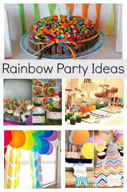 Birthday Themes For Kids At Home The Best Diy Rainbow Party Ideas The Kids Will Love In 2020 Rainbow Parties Rainbow Theme Party Kids Party Themes