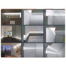 1665g led profil / trockenbauprofil mit sichtschenkel für direkten anschluss an bauteile mit oder ohne unterkonstruktion für indirekte beleuchtung zur aufnahme von led strips bis 13 mm breite. Snl Led Trockenbauprofil Mit Sichtschenkel Fur Direkten Anschluss An Bauteile Will Licht Planung Led