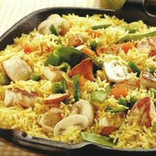 Bunte Reispfanne Mit Huhnchen Leckere Diat Rezepte Leckere Diat Rezepte Rezepte Abnehmen Gesunde Rezepte