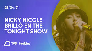 El movimiento de argentina llegó al reconocido programa de jimmy fallon the tonight show ¡y de la mano de nicki nicole!el próximo martes 27 de abril, la cantante se presentará en vivo para cantar uno de sus hits: Nicki Nicole En El Late Show De Jimmy Fallon Youtube