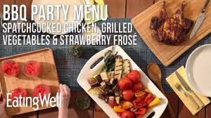 Brush the chicken with the barbecue sauce just before taking it off the grill to prevent. Bbq Party Menu Eatingwell Youtube