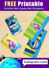 Dont panic , printable and downloadable free template free printable candy bar wrappers templates valentines day we have created for you. Free Printable Fortnite Mini Candy Bar Wrappers