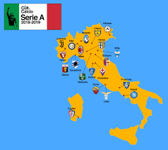 Stadium locations and list of football teams in serie b, italy The Provisional Map Of Italian Serie A 2018 2019 The Cult Of Calcio