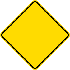 What is a diamond shaped sign. File Diamond Warning Sign Svg Wikimedia Commons