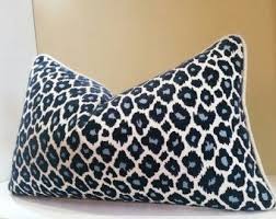 This beautiful home decor throw pillow features an indigo blue leopard print on a natural background. Navy Cheetah Pillow Cover Navy Tan Pillow Cover Leopard Etsy Leopard Print Pillows Leopard Pillows Animal Print Pillows